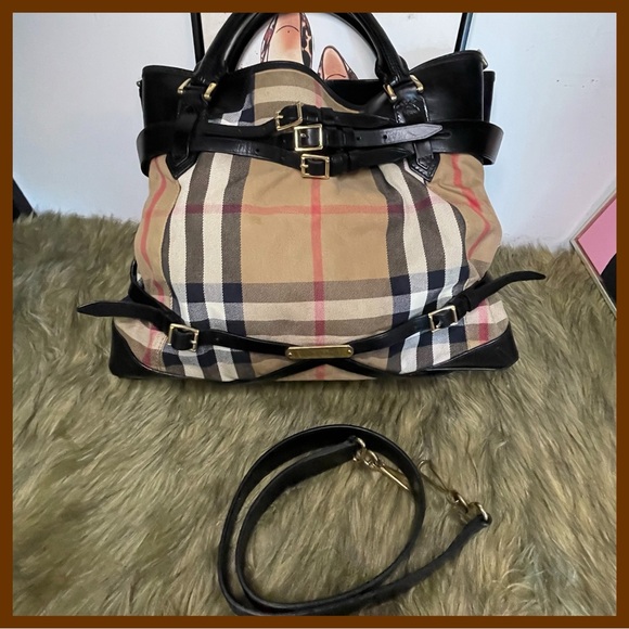 Burberry Briddle Tote Black Shoulder Bag - Picture 9 of 16